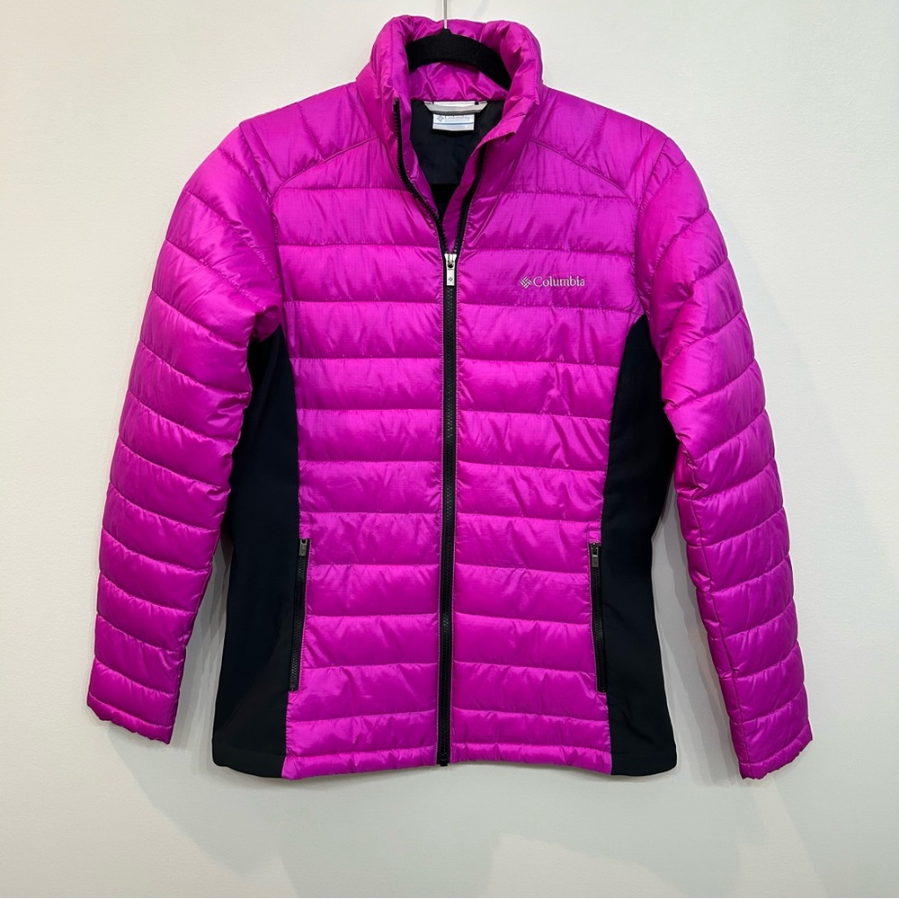Columbia Women’s Powder Pillow Hybrid Jacket Stretch Side For Mobility Size S